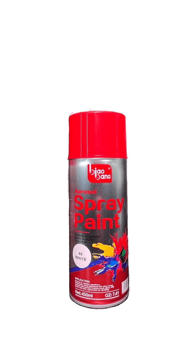 Краска аэрозольная - белая глянцевая (Aerosol Spray Paint), 450мл